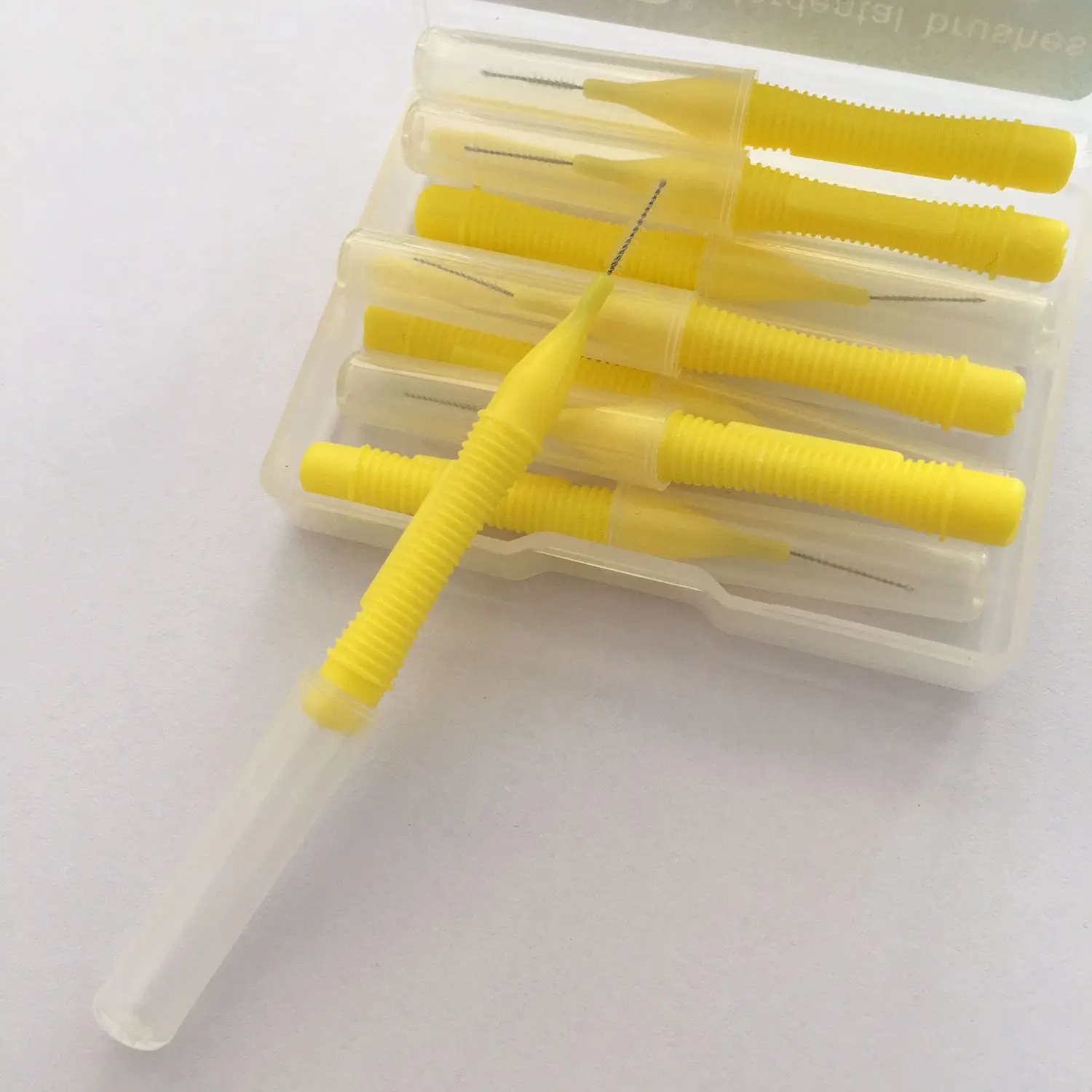 ASUS-cepillo interdental recto de 0,4 MM, 10 unids/lote/caja