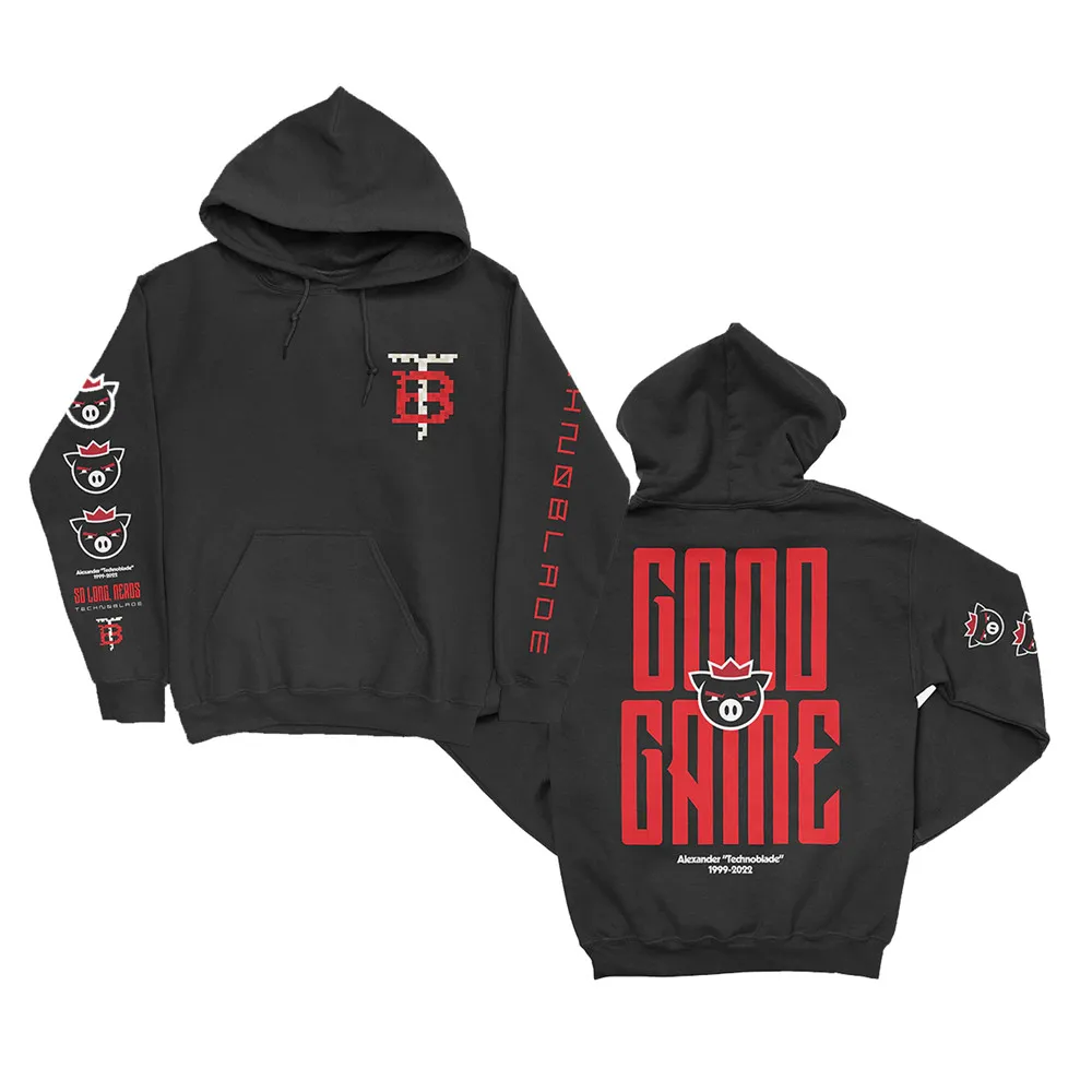 

Technoblade Merch Good Game Hoodie Long Sleeve Women Men Sweatshirt 2022 Technoblade Never Dies Unisex Clothes