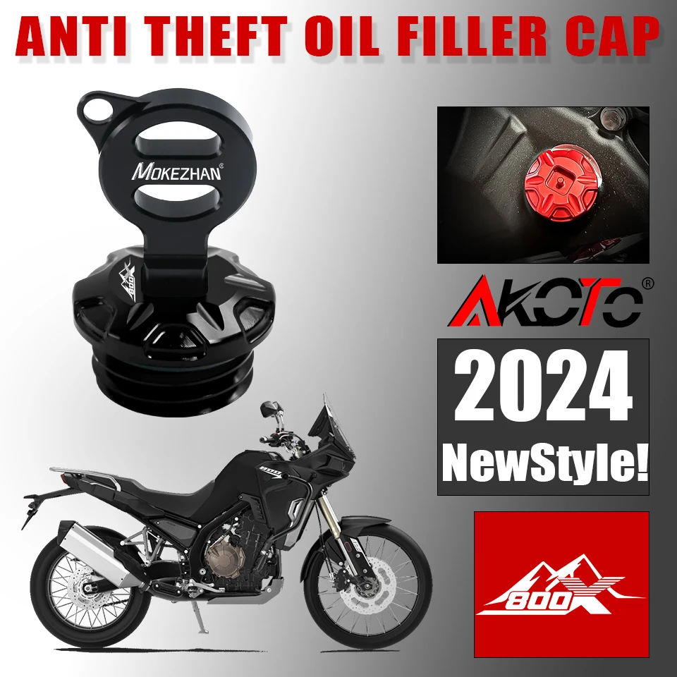 NEW Motorcycles Anti theft Oil Filler Cap Engine Oil Plug Cover For KOVE COLOVE 800X 800 X ADV Adventure 2023-2024 Parts