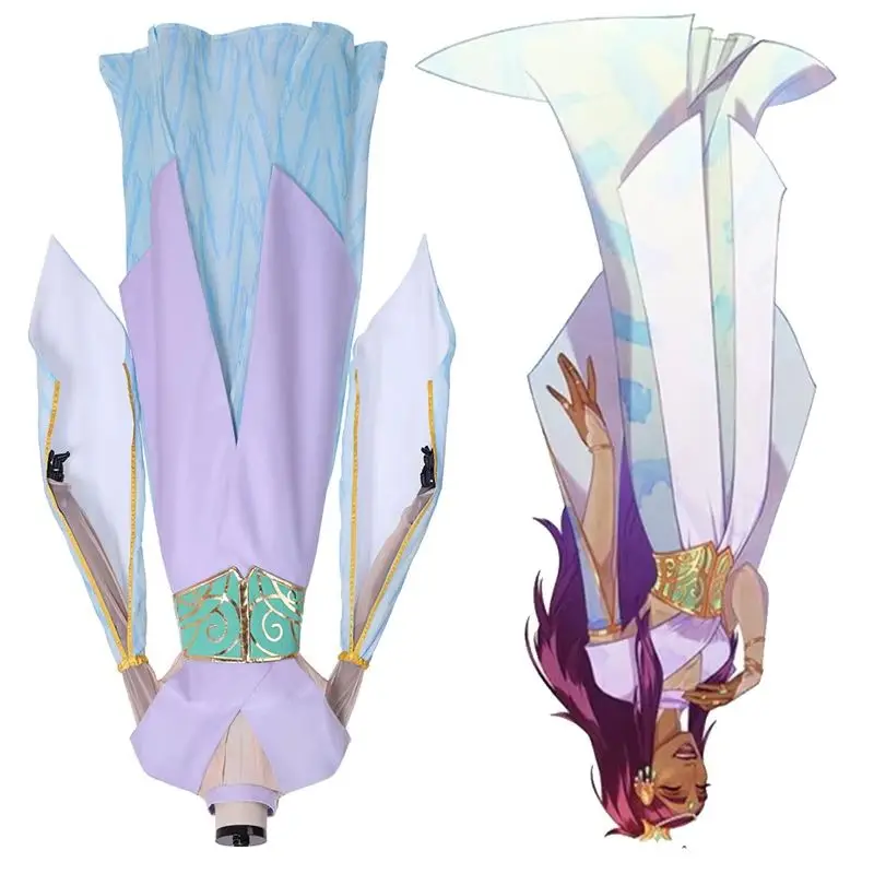 

The Arcana Nadia Purple Cosplay Costume Game Cosplay Costume Custom Made