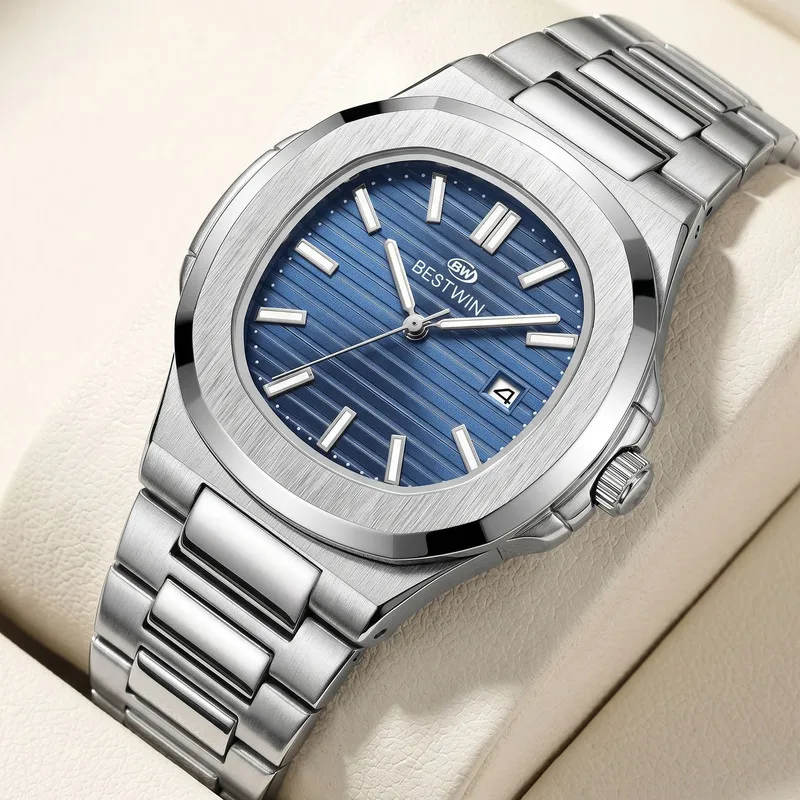 Men's Fashion Quartz Watch Vintage Luminous Male Business Wristwatch Waterproof Design Calendar Function Daily Wear Casual