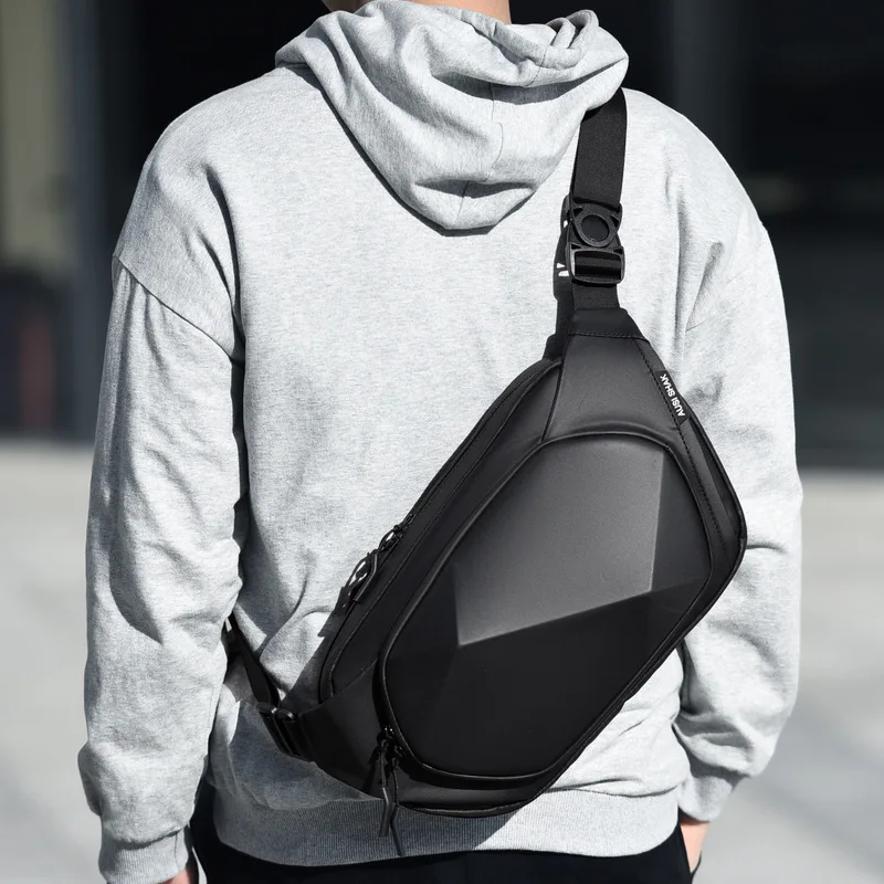 

New Men's Motorcycle Chest Bag Large Capacity Riding Shoulder Crossbody Bag Multifunctional Travel Water-repellent Backpack