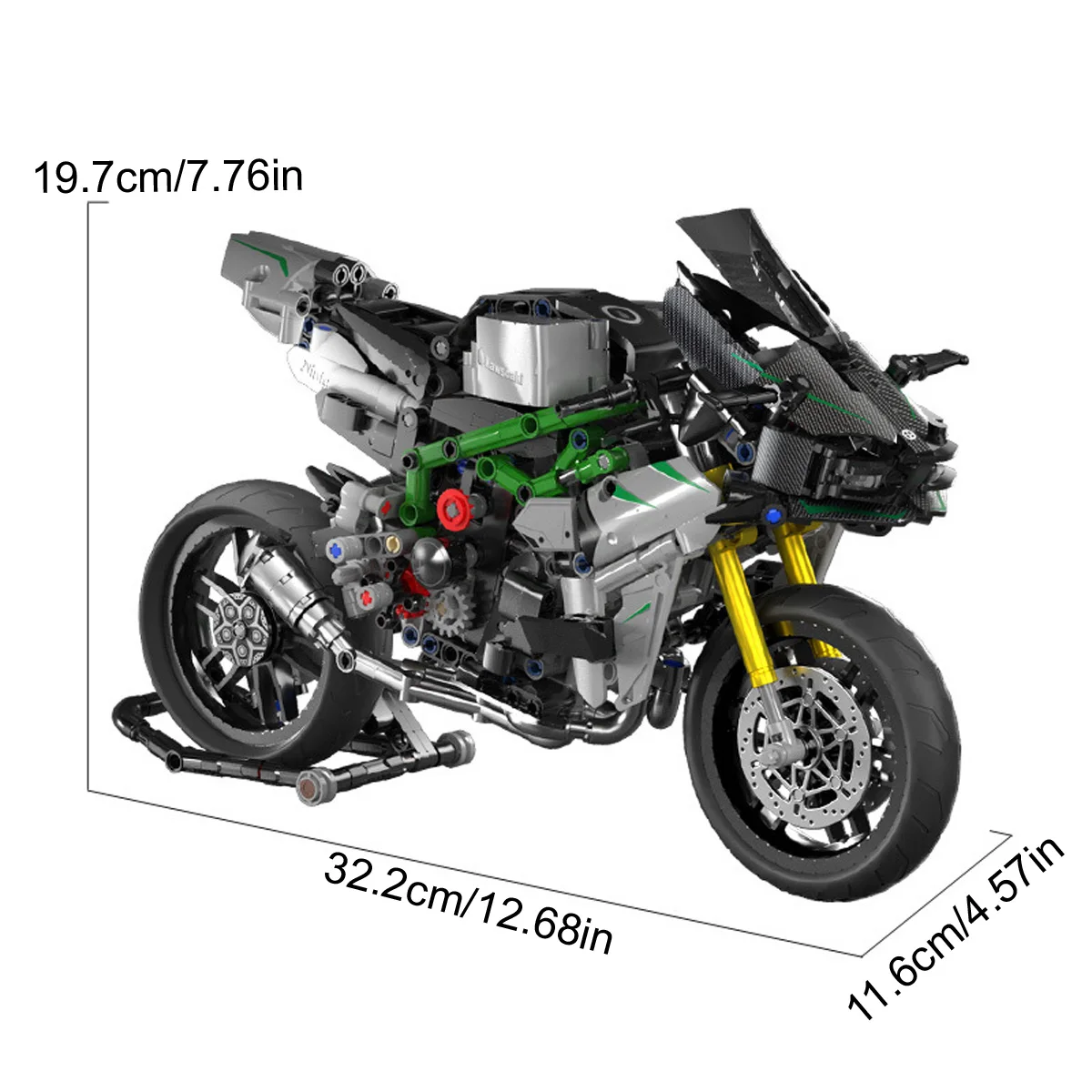 858Pcs Classic Motorbike Building Model Blocks Moto Road Racer Bricks Christmas Gifts Toys for Kid Boys Children Adult Technical