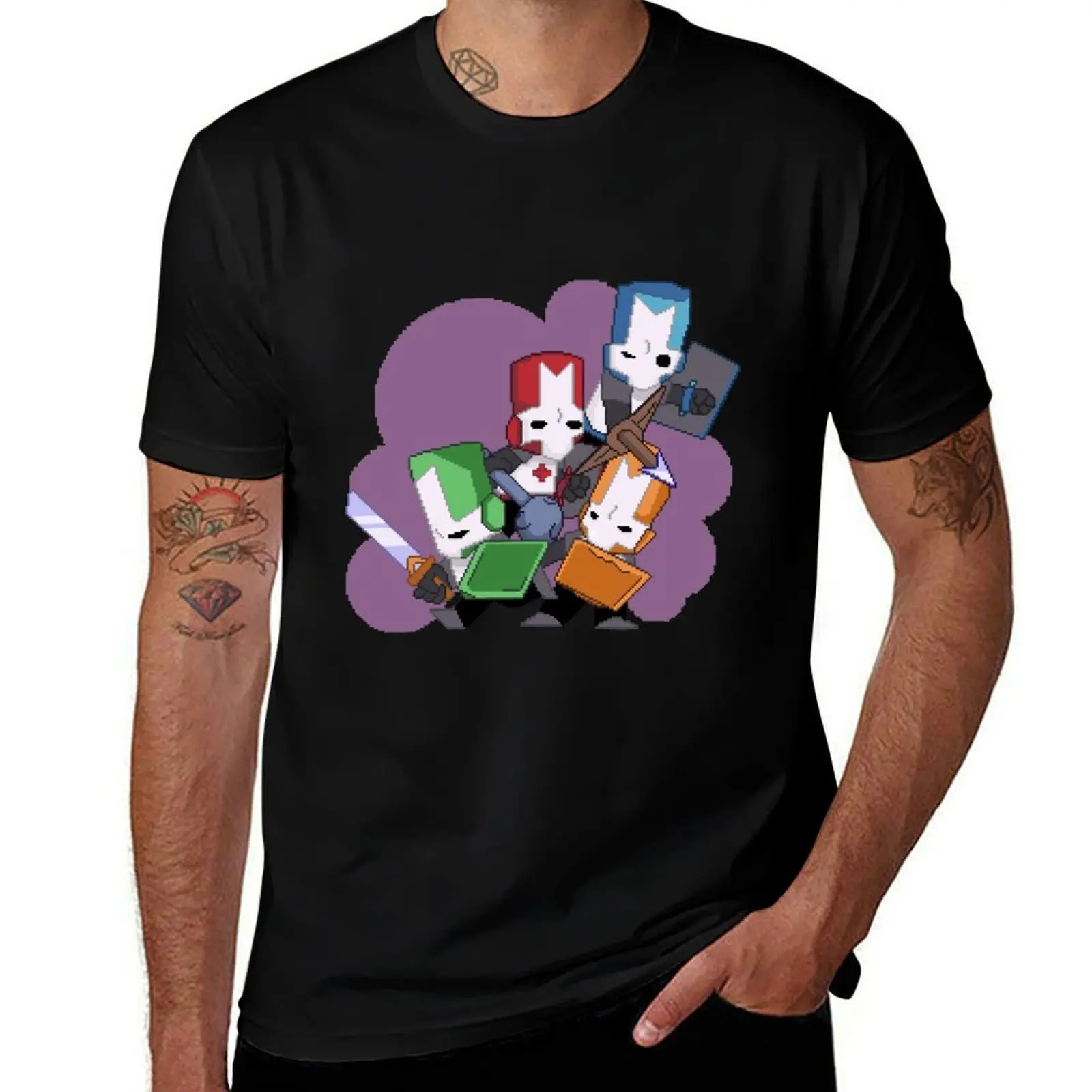 

Castle Crashers Pixelart T-Shirt man graphic t shirt funny t shirts dark humor T-Shirt
