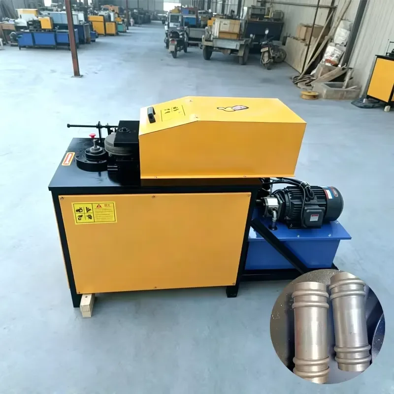 CE Certification High Efficiency 1-2 Beads Hydraulic Tube Beading Machine Hydraulic Pipe Grooving Machine for Water Pipe Butt