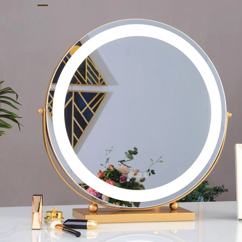 

Living Room Decorative Mirrors Round Small Simple Portable Korean Luxury Decorative Mirrors Indoor Specchio Salon Decoration