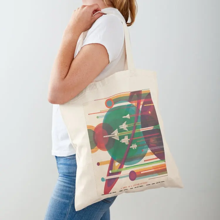 

Retro Space Poster - The Grand Tour Tote Bag sacs de shopping Handbags canvas tote bags Women's shopping bag