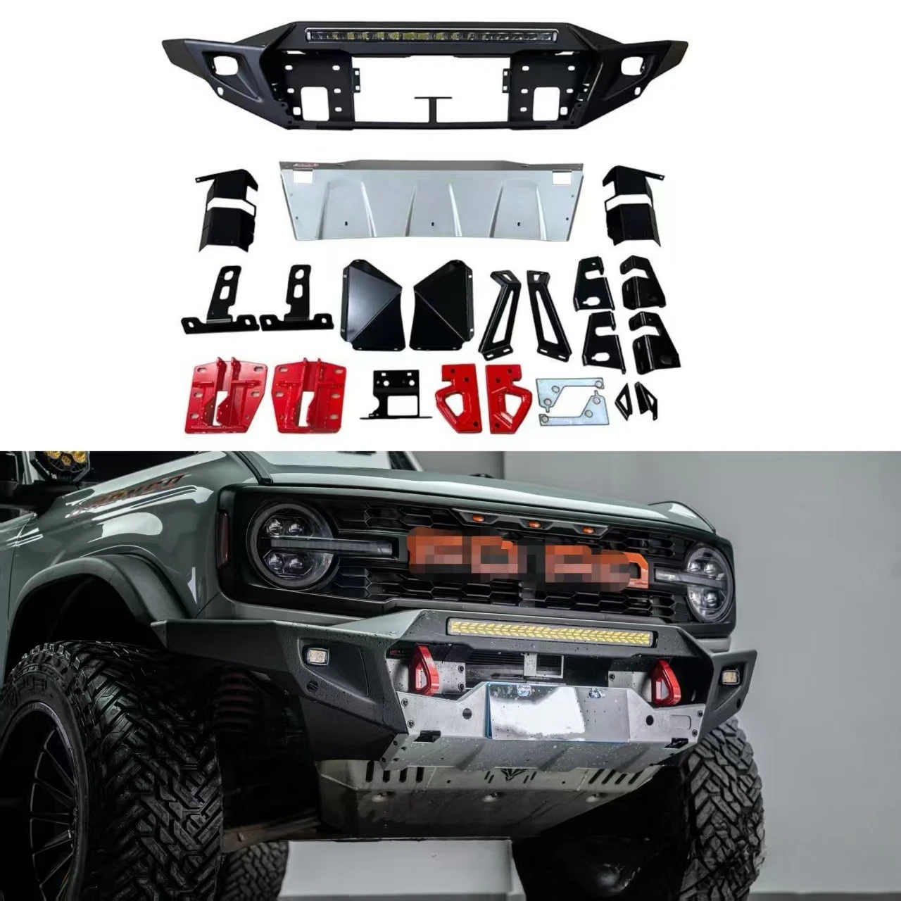 Bumper, modified front bar guard, steel, auto parts