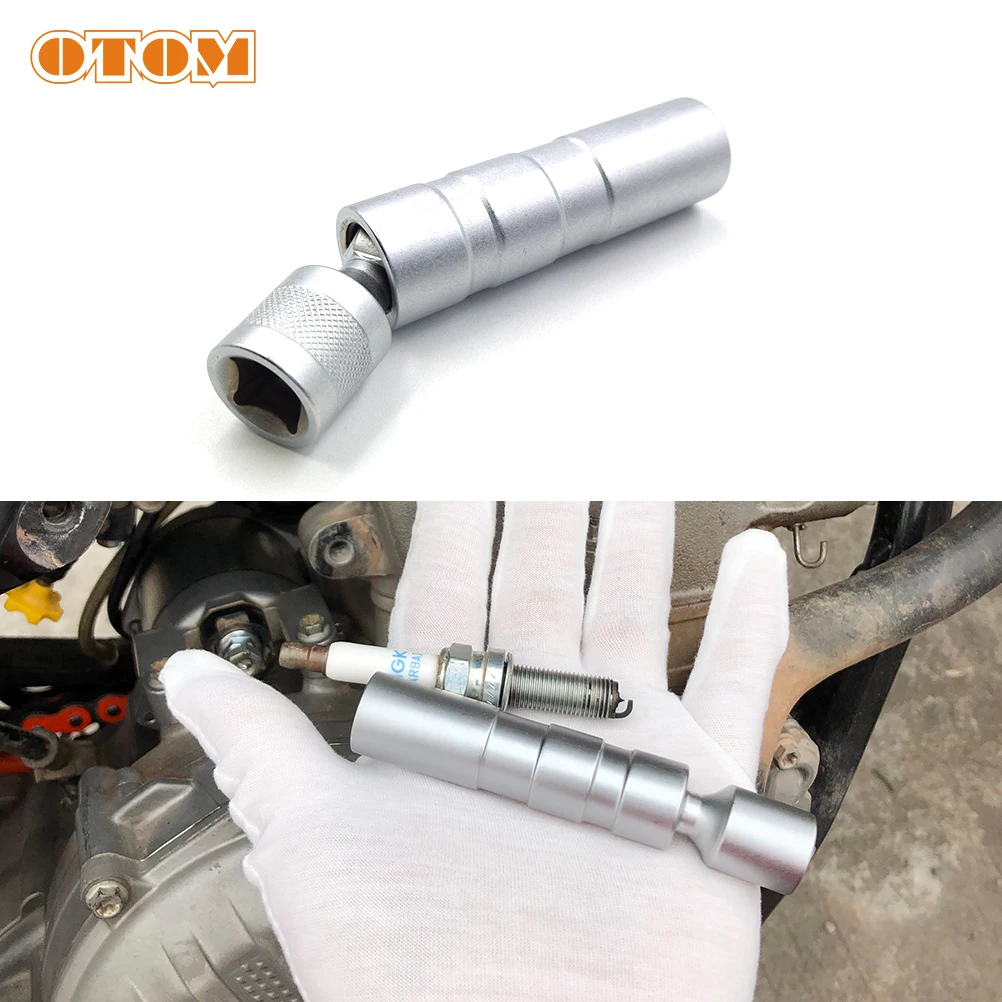 OTOM Universal Magnetic Socket Wrench Spark Plug Sleeve Joint 16mm Motorcycle Auto Repair Disassembly Tool For BMW HONDA KTM YZF