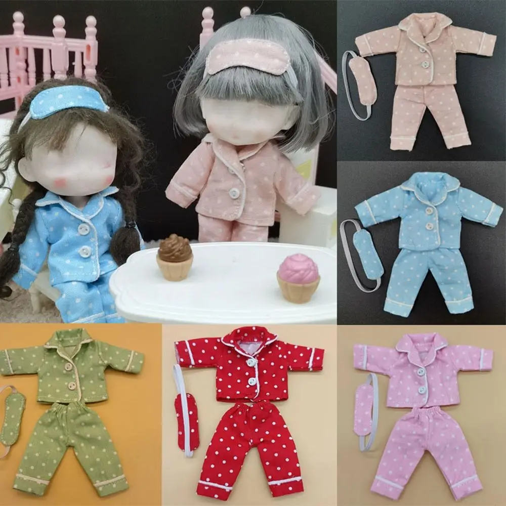 5 Colors for 1/12BJD  for ob11 obitsu 11  Pajamas New Cute Clothes 1/111/12  Clothes Sleep Clothes