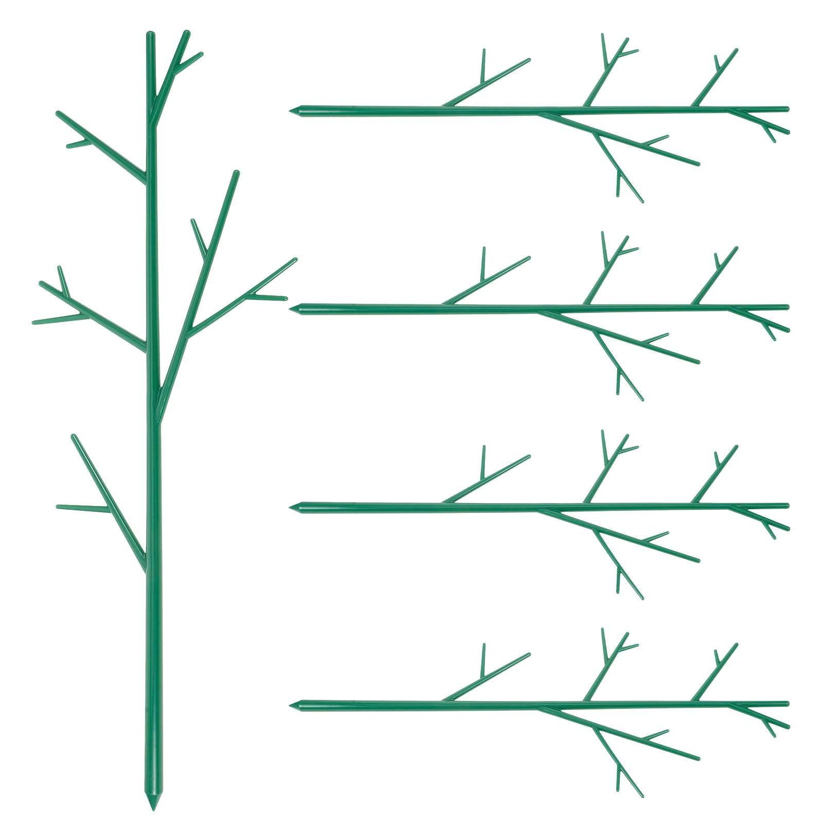 

5 Pcs Plant Stakes Climbing Support Pole Indoor Lattice Garden Trellis Plastic Strawberry Stand Potted Plants Flower
