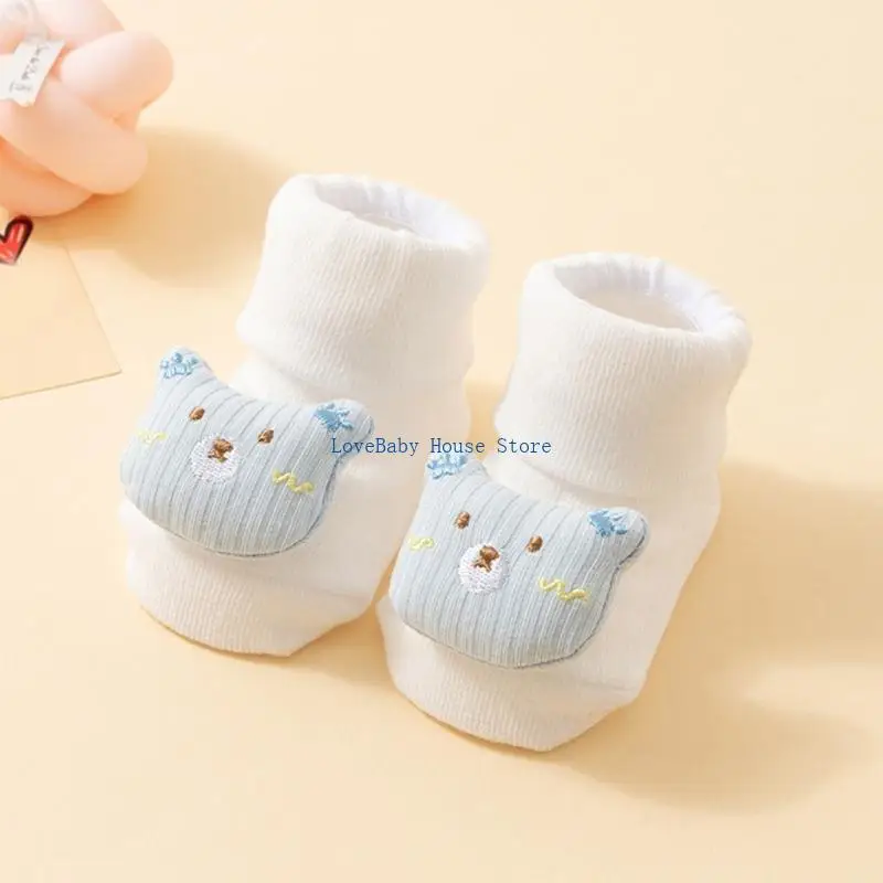 

BX0D Toddler Cartoon Walking Shoes Not Slip Safe Baby Walkers Shoes Newborns Learning Shoes Lovely Pattern for Early Walkers