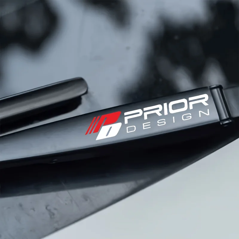 

1Set Fashionable Prior Design Car Wiper Sticker Matte Vinyl Decal Self-Adhesive Scratch-Proof for Auto Windshield & Body