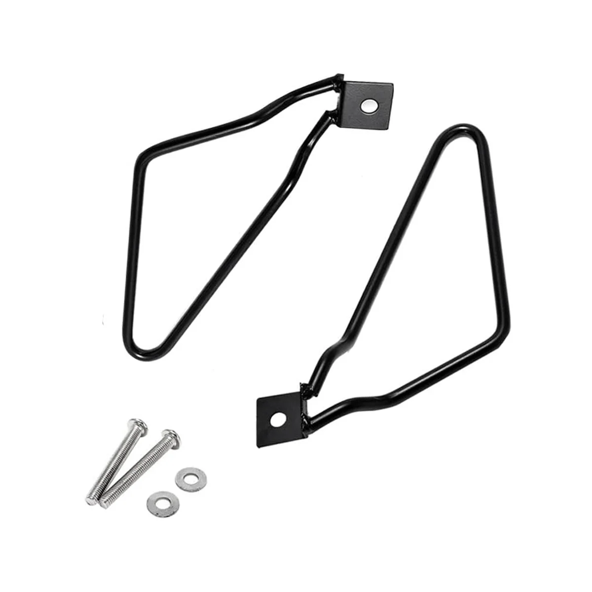 Bracket Saddlebag Support Rod Handlebar Mount for Harley Dyna,Black