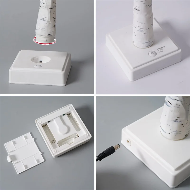 1 세트 7월 4일 장식 애국적인 장식 트리 현충일 장식 24개 빨간색 흰색 파란색 LED 별 조명