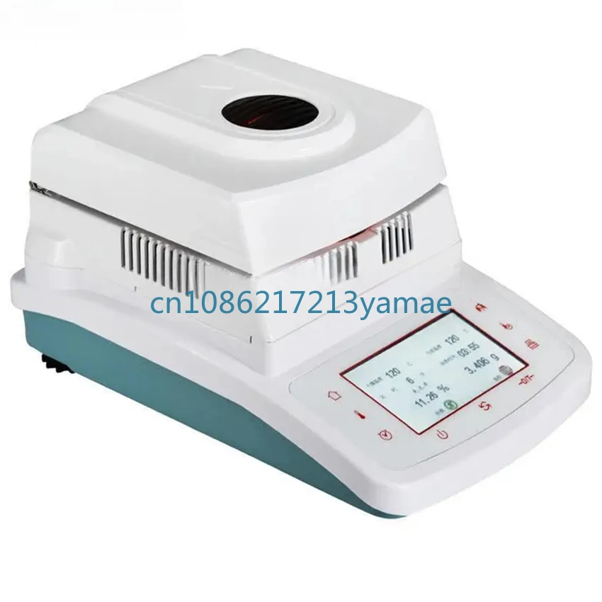 

For Tea, Grain, Feed, Corn, Food, Plastic 50g/110g 0.005/0.002/0.001g Automatic Halogen Heating Moisture meter