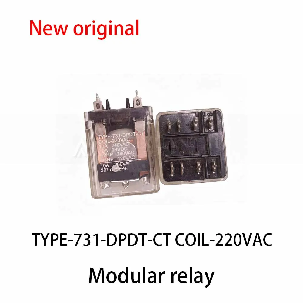 (1pcs) 100% New relay TYPE-731-DPDT-CT COIL-220VAC 8-pin relay