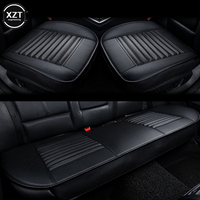 NEW Front Car Seat Cover PU Leather Cars Seat Cushion Automobiles Seat Protector Universal Car Chair Pad Mat Auto Anti Slip Mat