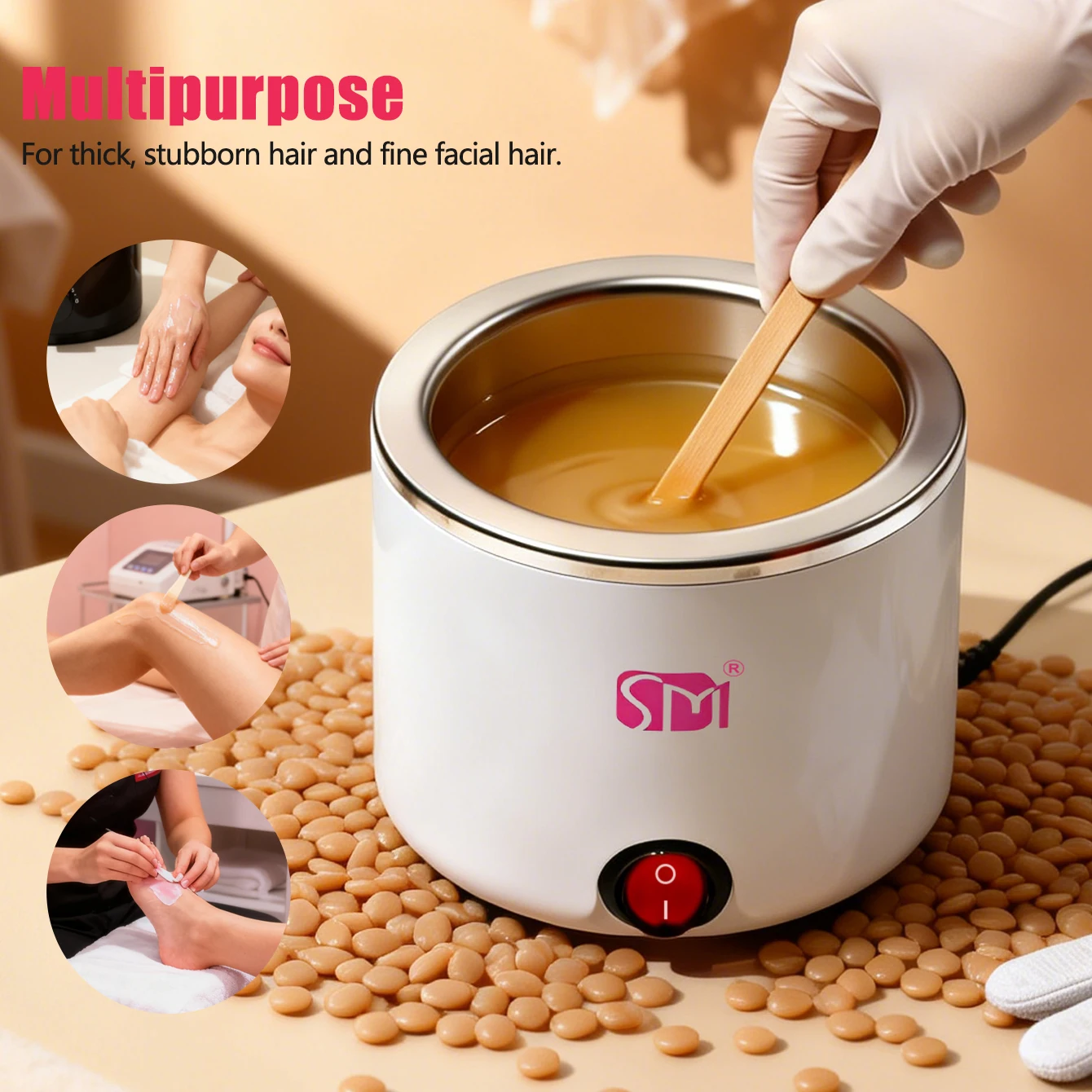 Professional Electric Wax Warmer Heater for Hard Wax Beans Paraffin Candle Depilatory Hair Removal Spa Salon Beauty Equipment