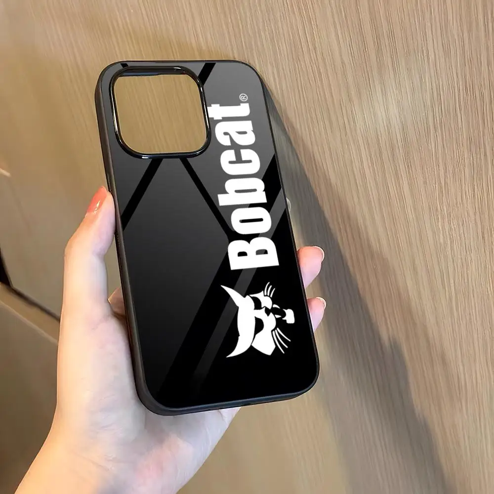 حافظة هاتف شركة B_Bobcat رائعة لهاتف 16 Pro Max Iphone 15 Pro Max 14 12 11 13 Mini 8 7 Plus X Xs XR PC + غطاء من البولي يوريثان