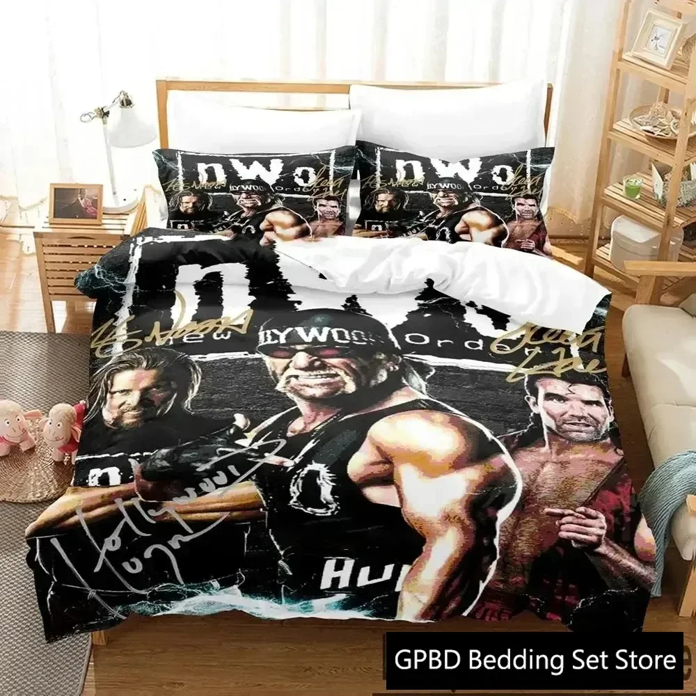 

3D Print The Best of WWE Best of nWo Bedding Set Boys Girls Twin Queen King Size Duvet Cover Pillowcase Bed boys Adult