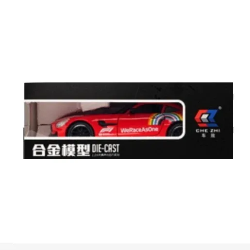 Coche de seguridad mercedes-benz AMG GT F1, modelo de coche de aleación con sonido y luz, coche de juguete extraíble, colección de decoración, regalo, 1:24