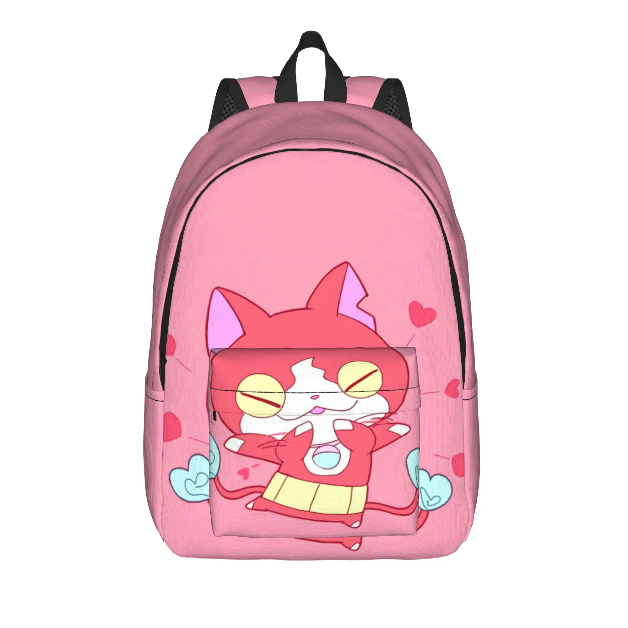 Yokai Watch Jibanyan 2 Backpack  Student Polyester Workout Backpacks Durable Cute High School Bags Rucksack