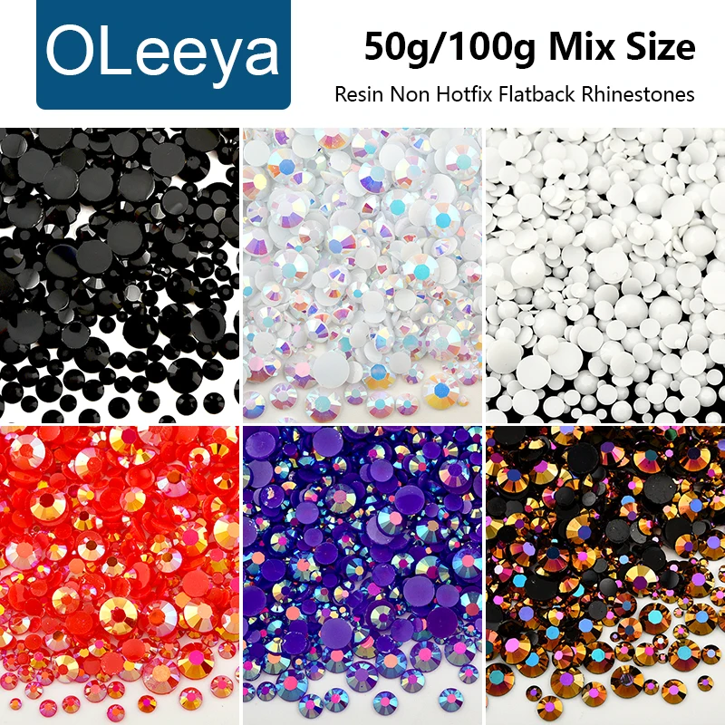 

Желе AB 2-6 мм, смешанный размер, смола без горячей фиксации, стразы с плоской задней частью, серебряное дно, пластиковые кристаллы, стразы, клей на бусинах, драгоценные камни для ногтей, сделай сам