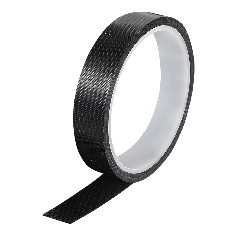 High Temperature Tape PTFE Coated Fabric Tape Heat Resistant Tape for Vacuum Sealers Adhesive Tape 10m/33ft Black 0.13mm Thick