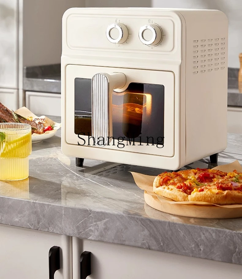 ZYY household new visual large-capacity upper and lower heating tubes, no reverse electric fryer