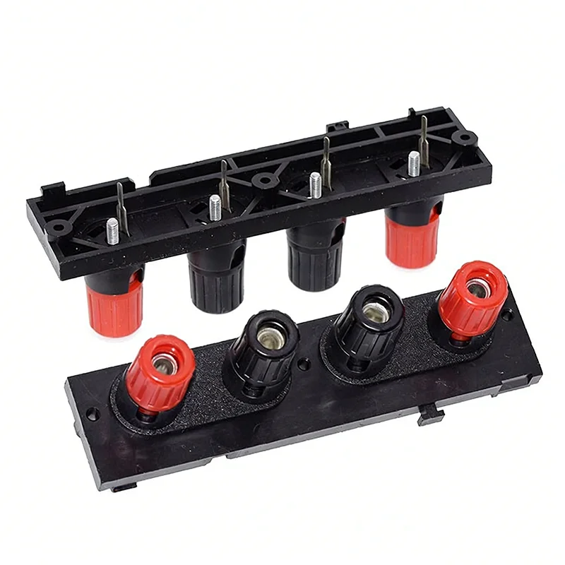 WP4-12 Banana connector - a row of four positions - Speaker and horn plug terminal block - Speaker