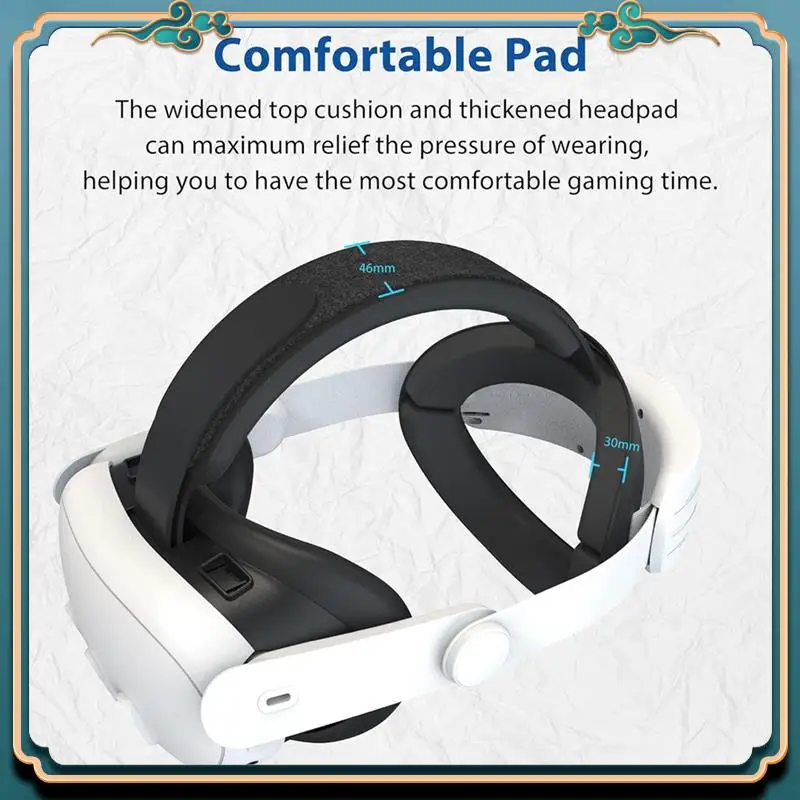 (Baru)-Aksesori Tali Kepala Kompatibel untuk Quest 3 DOBEWINGDELOU Aksesori Suku Cadang Tali Elit untuk Peningkatan Kenyamanan Dapat Disesuaikan