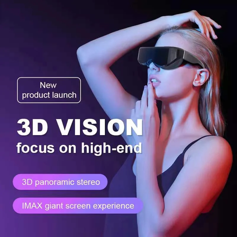 

Portable Video Glasses 3D Head Mounted Binocular Display with HD 3D Input for Game Console UAV 3DVR Virtual Reality Video Glasse