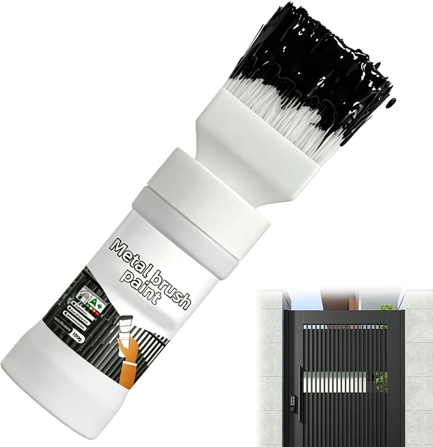 180g Water-Based Metal Paint with Built-in Brush Multi-Surface Touch-Up Stains Repairs Scratches for Wood Cabinets