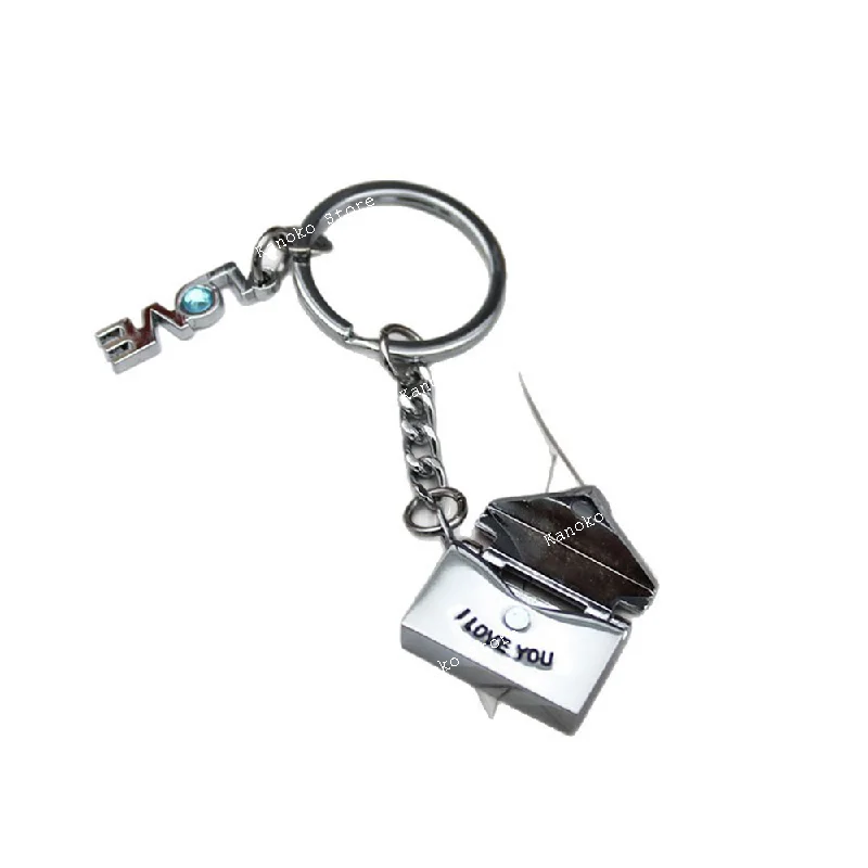 

Cross border New Love Envelope Key Pendant Creative Valentine's Day Birthday Keychain Metal Keychain