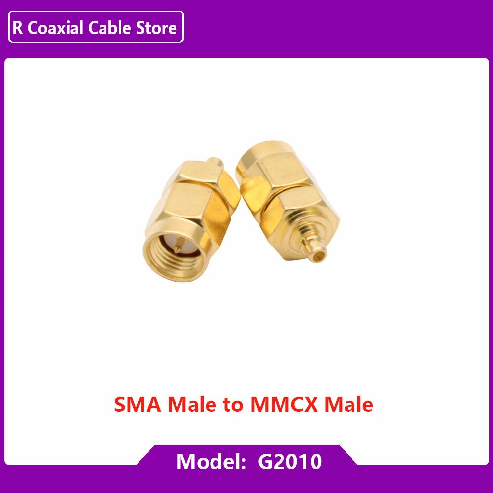 10PCS SMA MCX Connectors Kit RF Coaxial Adapter Male to Female Antenna Radio Networks Router Coaxial Cable Gold Plated