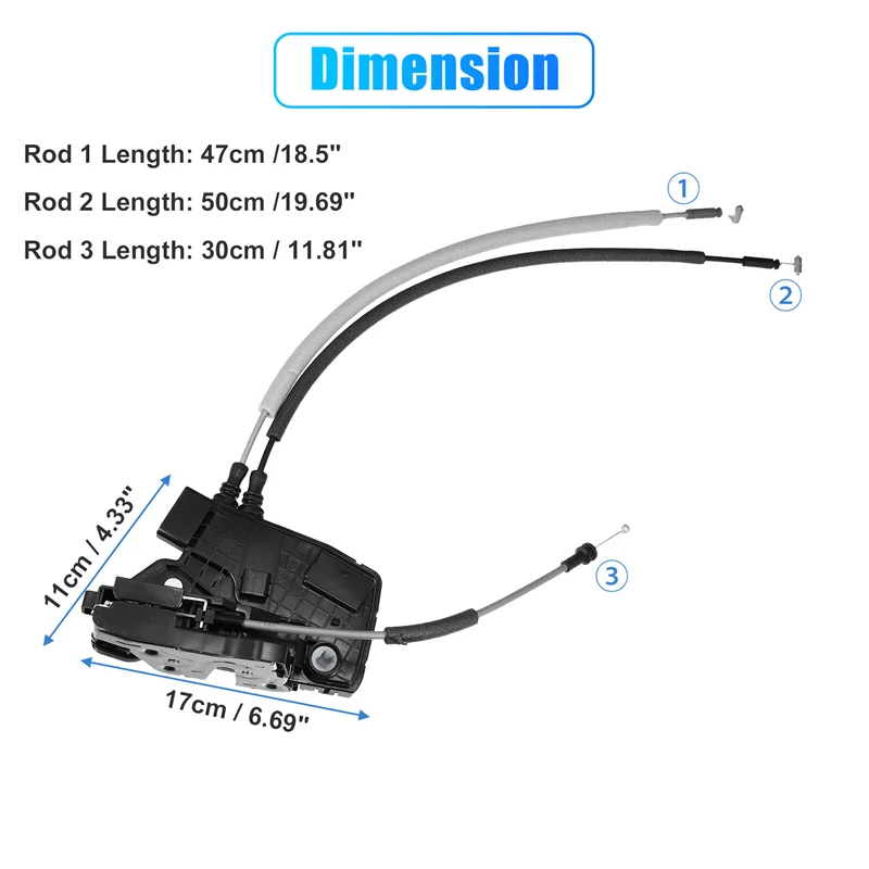 

Front Left Side Door Lock Latch Actuator For Hyundai Elantra 2017-2020 81310-F2030