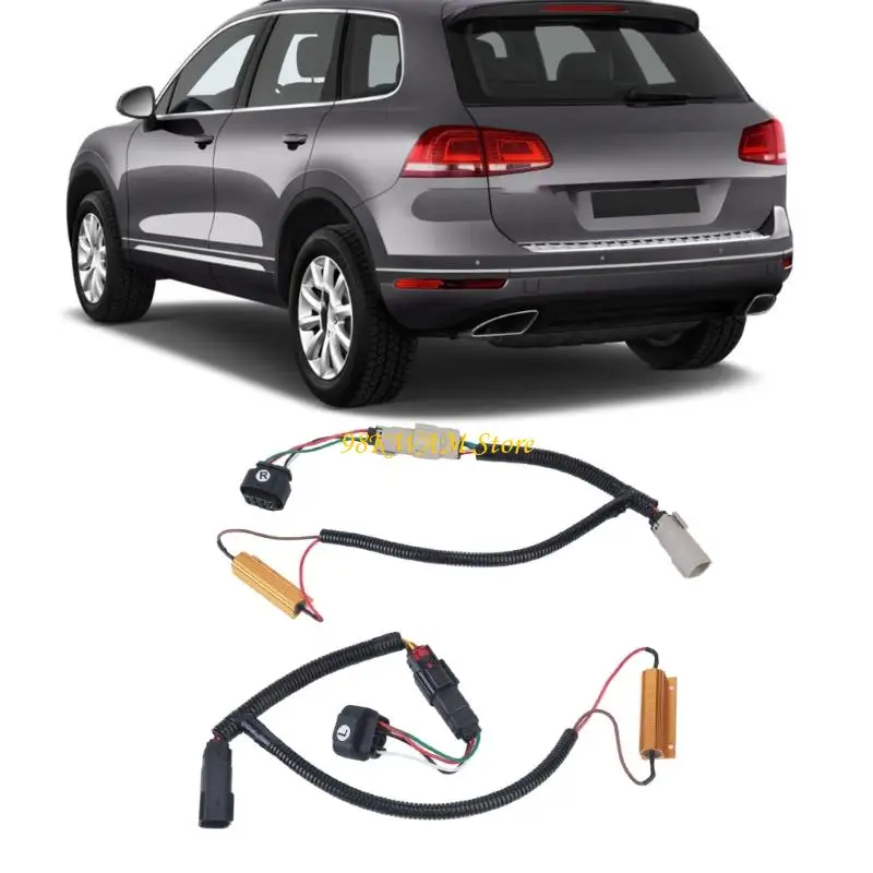 Tail Light Conversion Wiring Harness With Molded Ends and Outer Sleeve, Rear Lamp Service Harness for 1500 2500 3500 68UF
