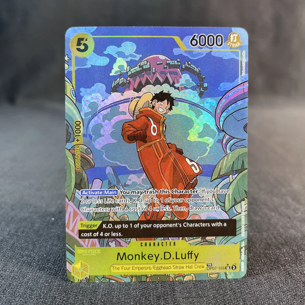 BANDAI Anime ONE PIECE Cards Textured OP07 Collection Card OPCG Cards Trading Card Luffy Ace Hancock English Proxy Card