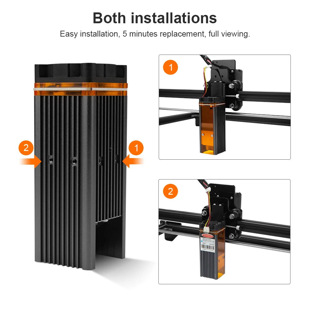 Wainlux Laser Engraver JL3 40w DIY Laser Engraving Cutting Machine Printer Big Power For Logo carving Cut wood Leather Metal