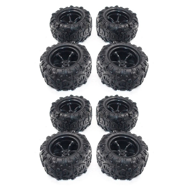 

L81A 2025-8PCS PX 9300-21 Rubber Tire RC Racing Car Tires 9300&9302 1/18 Scale On Road Wheel Rim Fit For RC Car