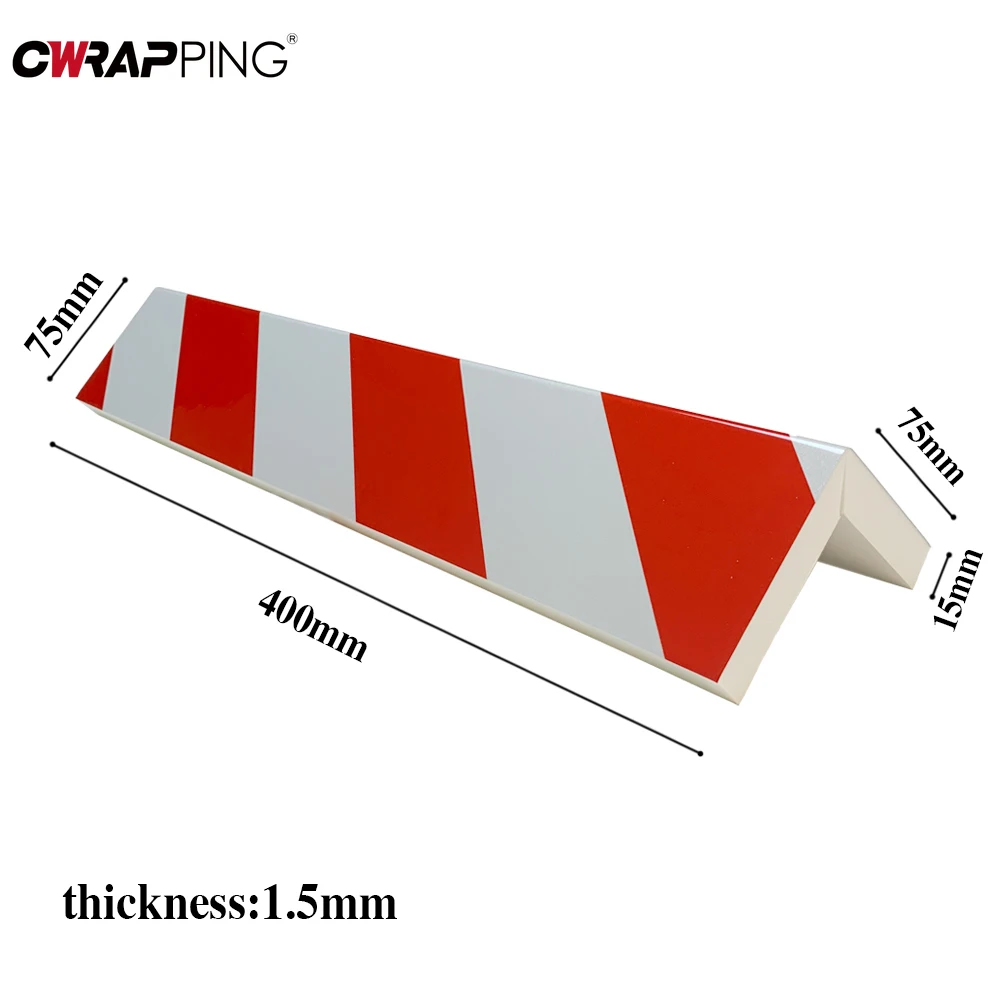 Car Foam Sticker Warning Signs Bumper Red White Foam Parking Garage Door Protection Scratch Protector Car Decoration Accessories