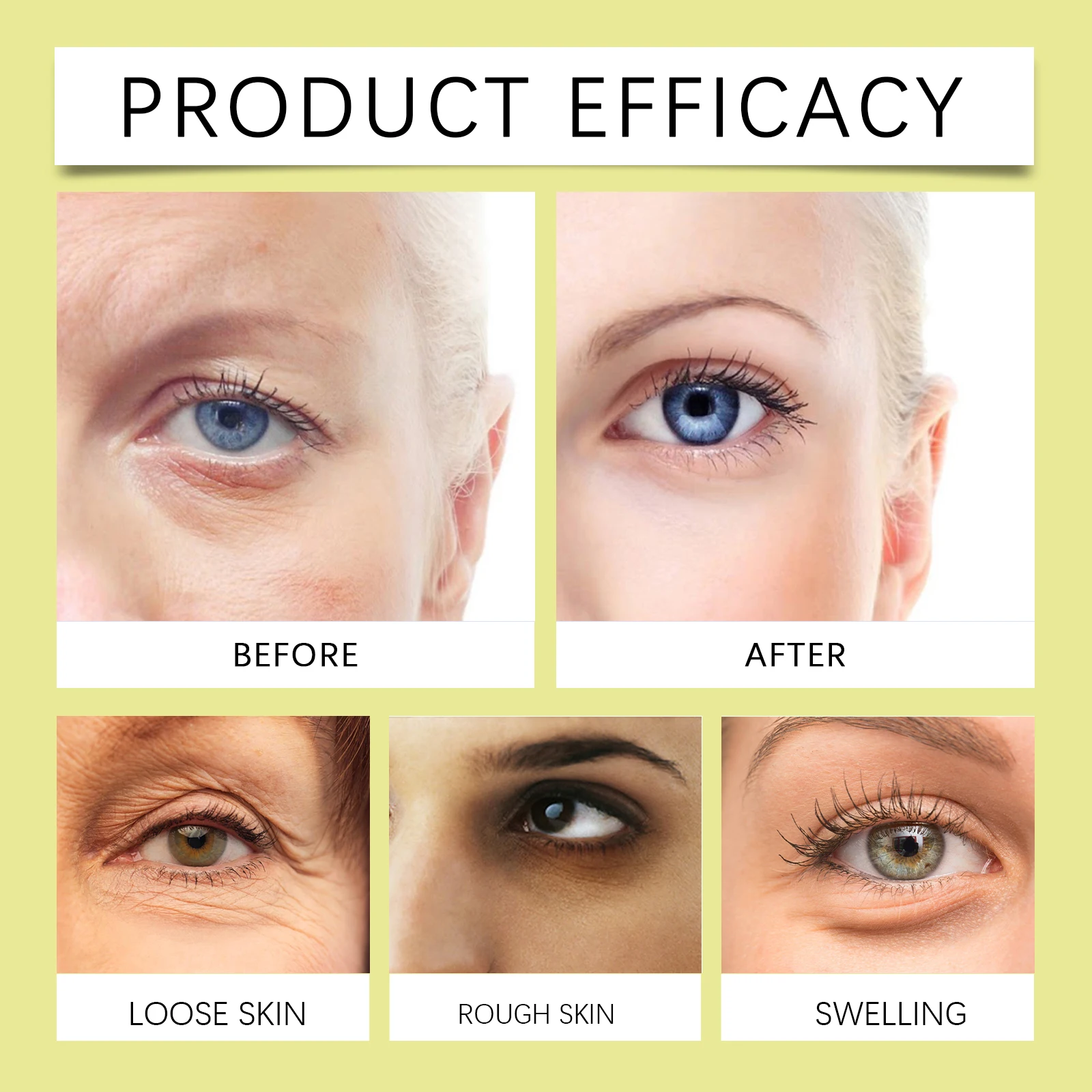 Korean Eye Cream For Anti Wrinkle Age Retinol Eye Serum Remove Dark Circles Against Puffiness And Bags Hydrate Eyes Care Essence - view 5