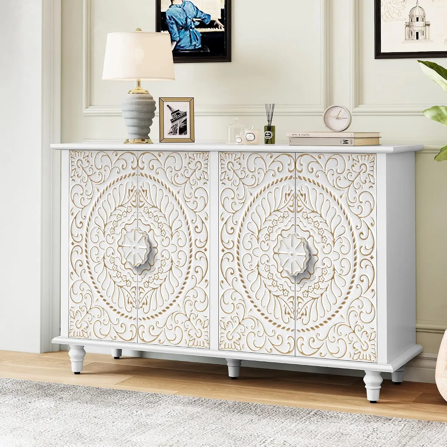 Sideboard Buffet Cabinet With Storage,48