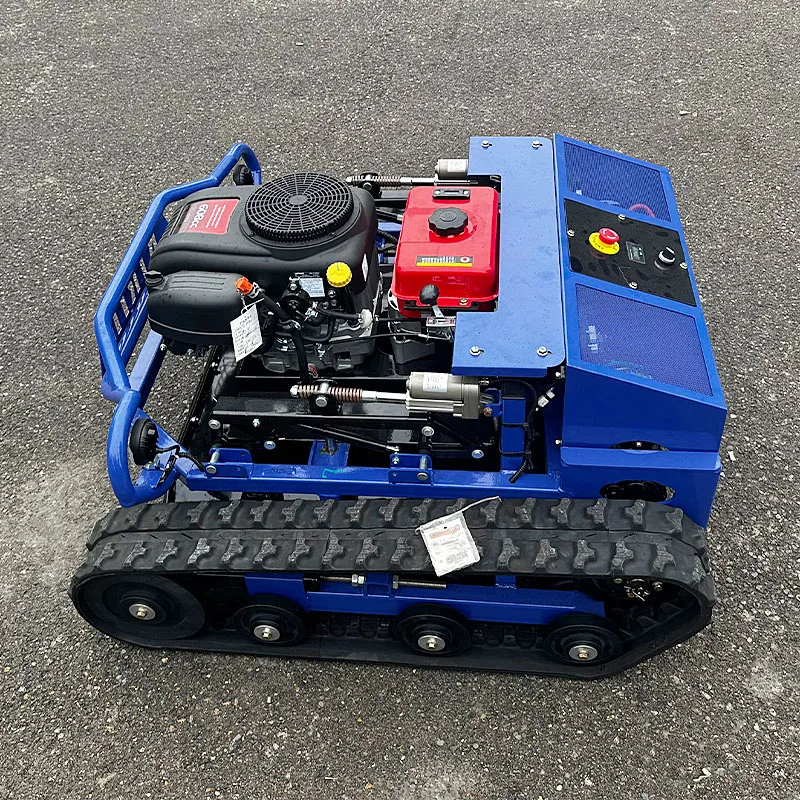 Agriculture Rubber Tracks Remote Control Robot Lawn Mower CE EPA Diesel Engine All Terrain Grass Cutting Machine