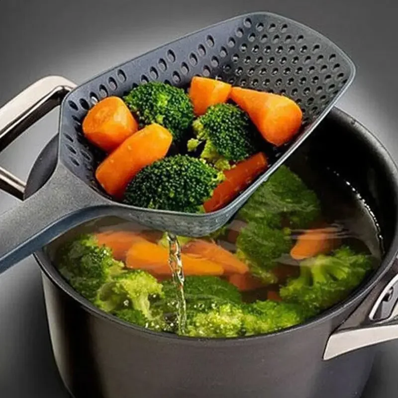 

Strainer Spoon Large Funnel Fried Food Strainer Vegetable Food Water Filter Portable Home Kitchen Cooking Tools