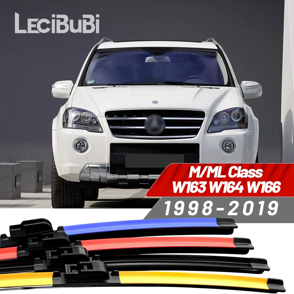 

2 шт. для Mercedes Benz M ML Class W163 W164 W166 1998-2019 2015 2016 2017 2018 щетки стеклоочистителя переднего стекла дворники