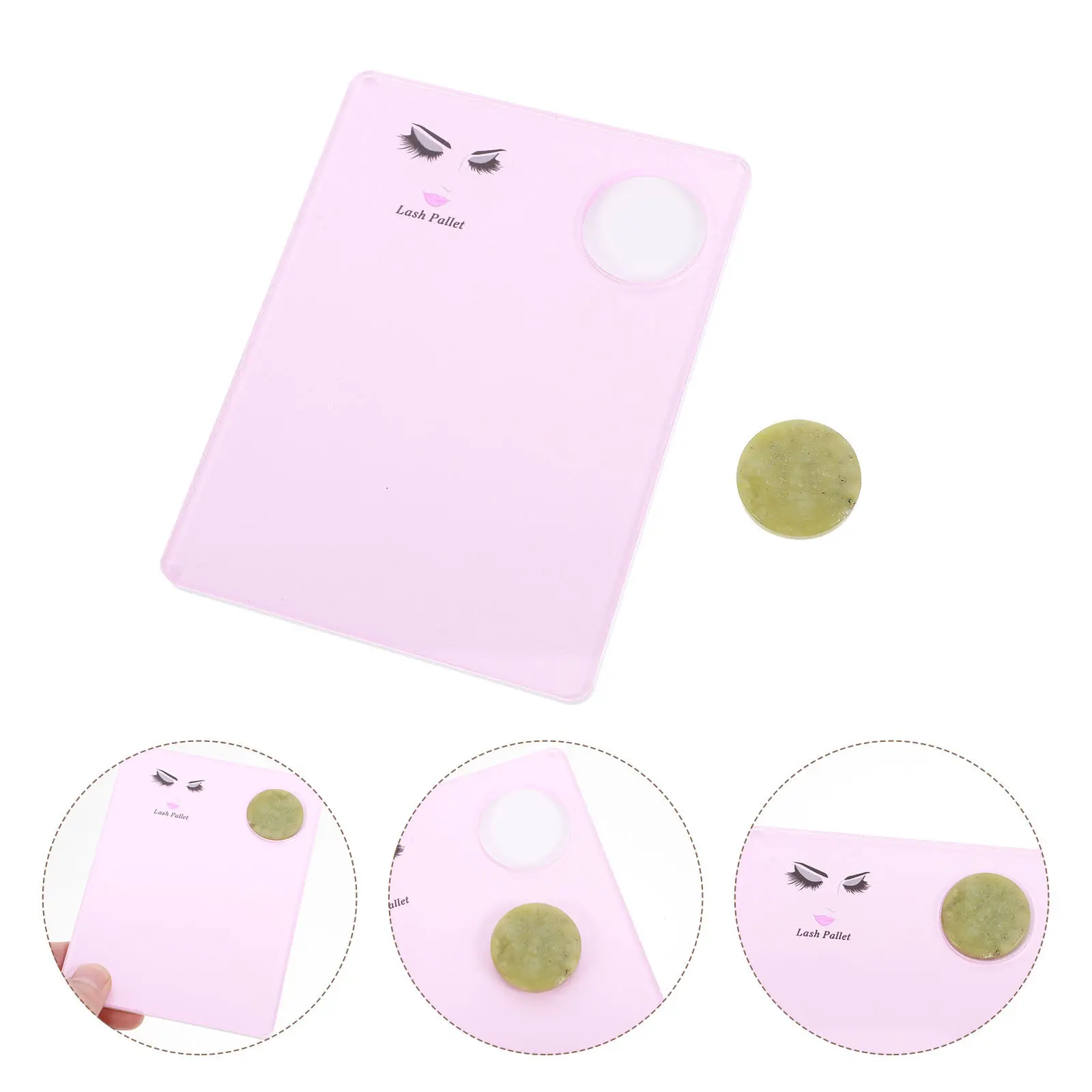 1Pcs Eyelash Grafting Plate Pink Premium Lash Gasket for Salon Personal Use Eyelash Extension Tool Lash Display Board Beauty