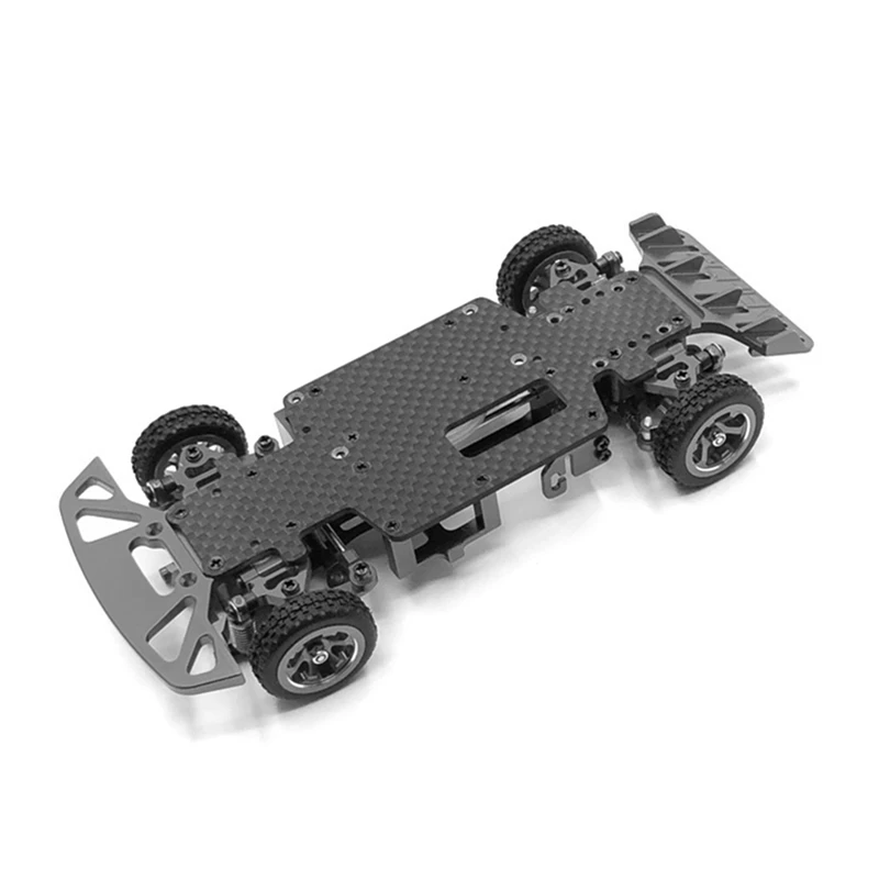 モスキートカーシャーシ,カーボンファイバー,2階バッテリー,wltoys k989 284131 rc,1/28 rc用コンパートメントパーツ