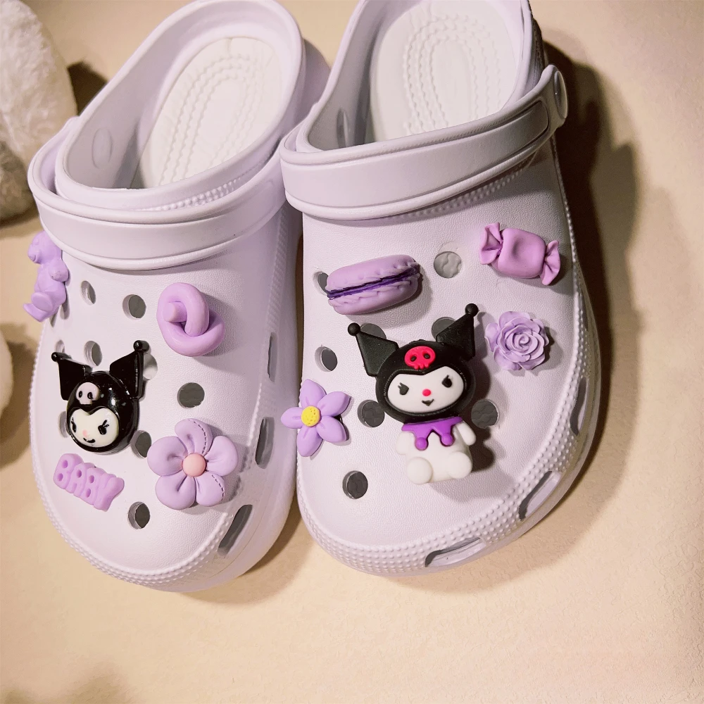 รองเท้าแตะรูปการ์ตูน kouromi ของ3D ขนาดเล็กอุปกรณ์ตกแต่งรองเท้าแบบทำมือสำหรับกระเป๋าใส่ของตกแต่งรองเท้าของขวัญสำหรับเด็กๆ